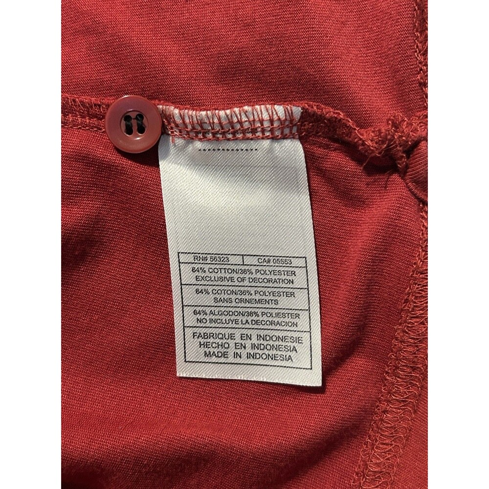 Nike Women's Medium Red Stanford Cardinal Polo Shirt Y2K Vintage Retro 2009 EUC - Picture 9 of 10